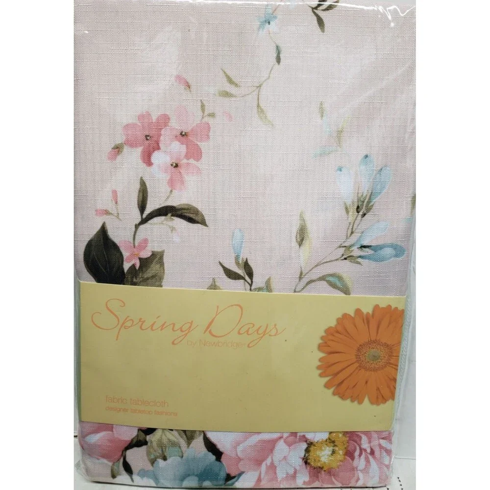 Printed Fabric Tablecloth, 60